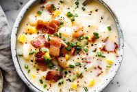 Creamy Sweetcorn Chowder Recipe with Bacon and Herbs