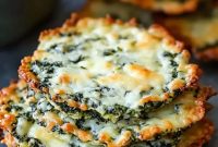 Keto Spinach and Cheese Crisps — Low-Carb Snack Recipe