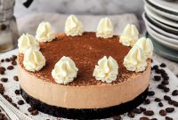 Creamy Coffee Cheesecake Recipe with a Rich Espresso Crust