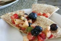 Low-Sugar Apple-Berry Salsa with Cinnamon Chips