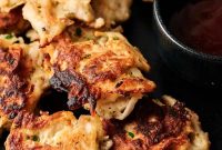 Crispy Air Fryer Chicken Fritters Recipe in 20 Minutes