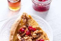 Baked Sweet Potato Pancakes with Orange Cranberry Compote