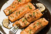 Honey Garlic Pan-Seared Salmon in a HexClad Skillet