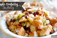 Apple and Cranberry Stuffing Recipe for Holiday Dinner