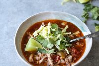 Red Chile Pork Stew (Faux Pork Posole)