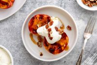 Grilled Peaches with Honey and Cardamom Whipped Cream