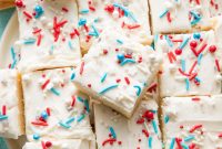 Patriotic Red, White & Blue Sugar Cookie Bars Recipe