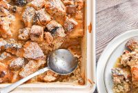 Decadent Sourdough Bread Pudding Recipe with Caramel Sauce