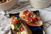 Creamy Burrata Bruschetta with Heirloom Tomatoes and Basil