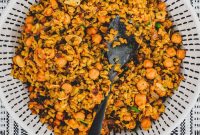 Freekeh Pilaf with Chickpeas and Roasted Vegetables