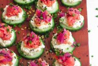 Make-Ahead Smoked Salmon Cucumber Bites for Party Appetizers