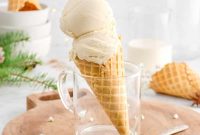 Creamy Homemade Eggnog Ice Cream Recipe for the Holidays