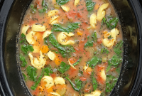 Hearty Slow Cooker Tortellini and Vegetable Soup