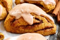 Cinnamon Swirl Pumpkin Scones Recipe for Fall Morning Baking
