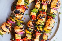 Sweet Chili Hawaiian Chicken Skewers with Pineapple Glaze