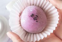 Ube Mochi Filled with Black Sesame Paste: Soft Filipino Rice Cakes