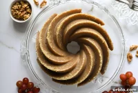 Semolina Halva with Petimezi (Greek Grape Molasses Dessert)