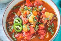Hearty Vegetable Chili Soup Without Beans: Cozy Low-Carb Recipe