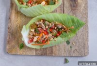 Thai Chicken Salad Lettuce Wraps: Tangy Peanut & Lime Filling