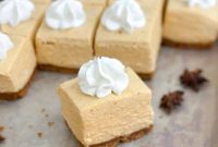 No-Bake Pumpkin Cheesecake Bars Recipe for Fall Desserts