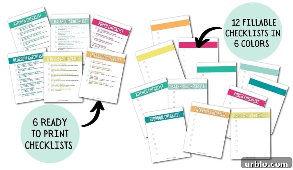 fillable cleaning checklist pdf
