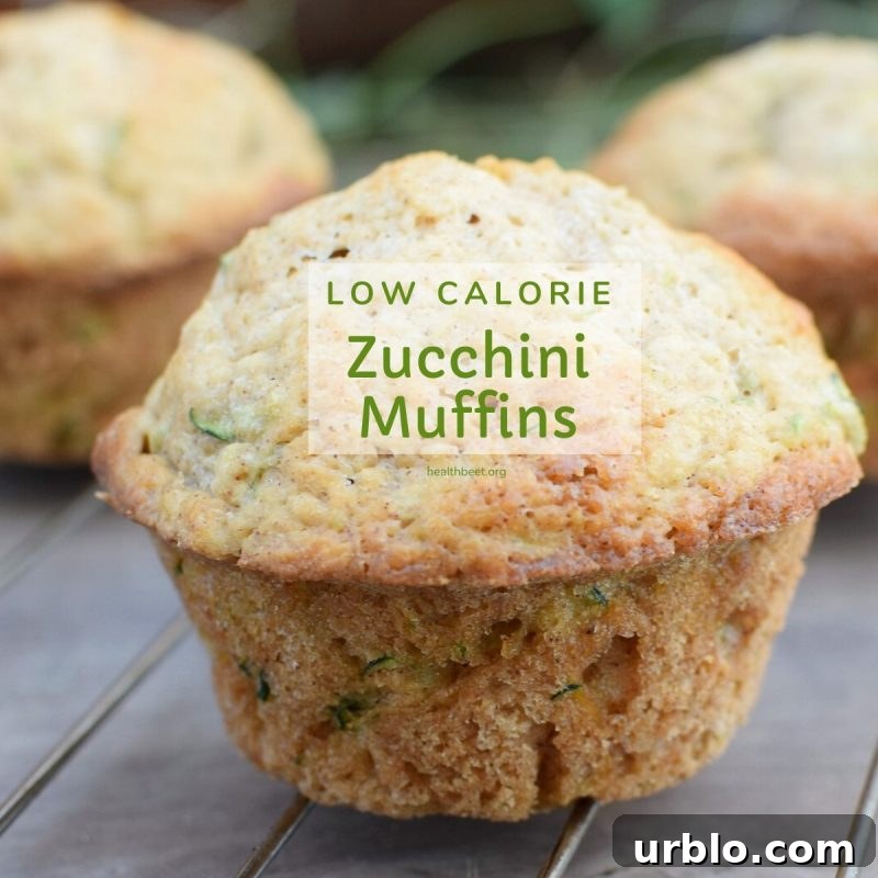 healthy and delicious low calorie zucchini muffins