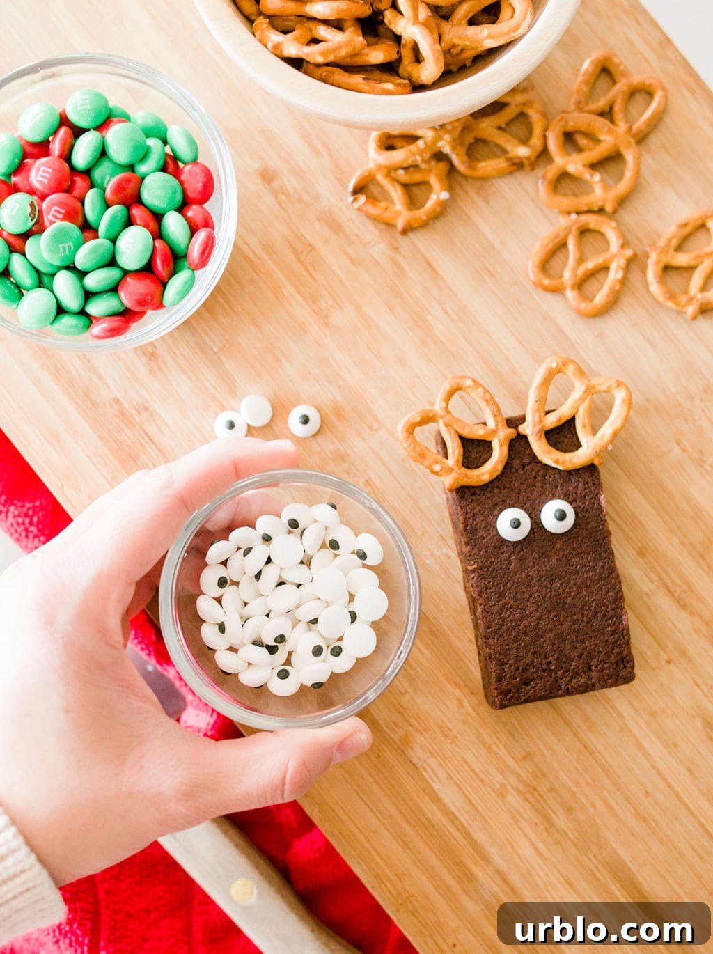 google eyes on brownies