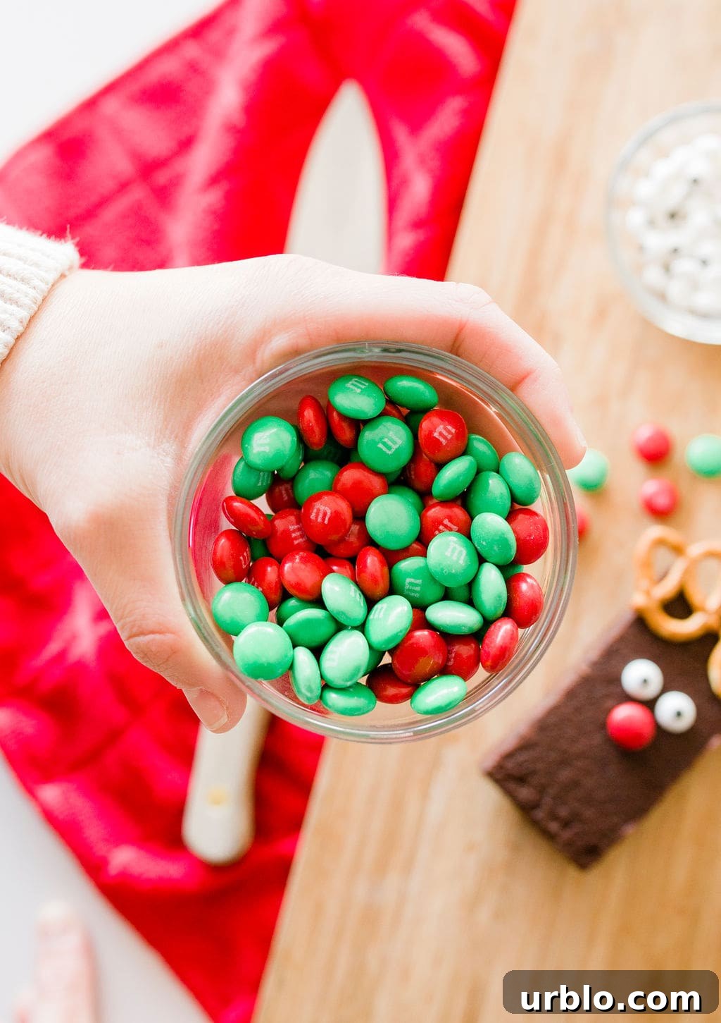 m&ms in bowl