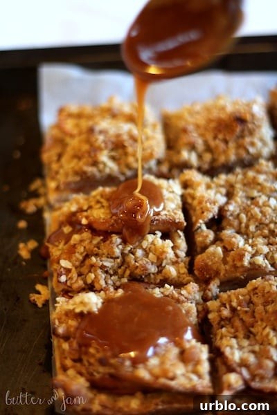 Caramel Apple Pie Bars-The Girl Creative