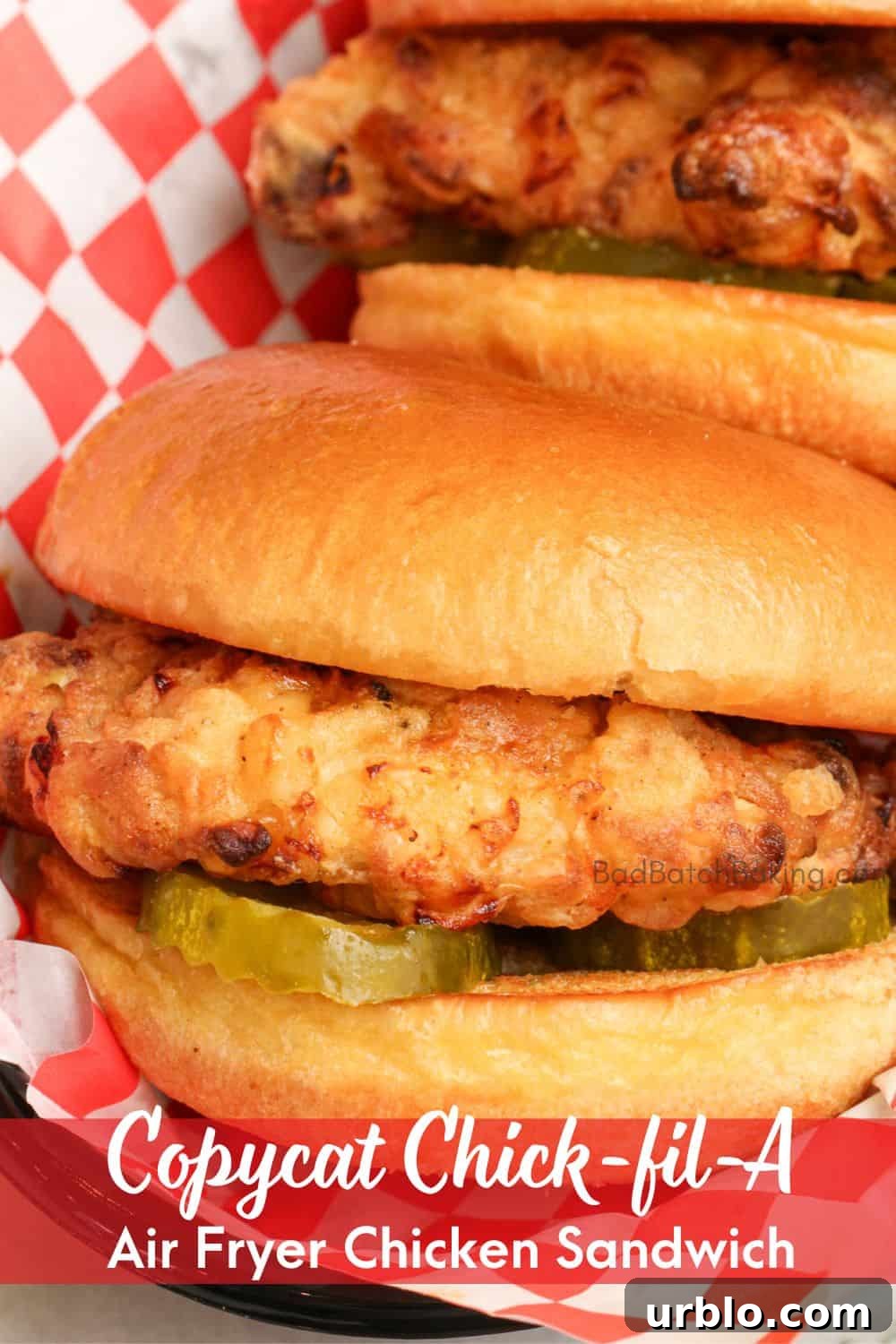 Air Fryer Chick-fil-A Sandwich