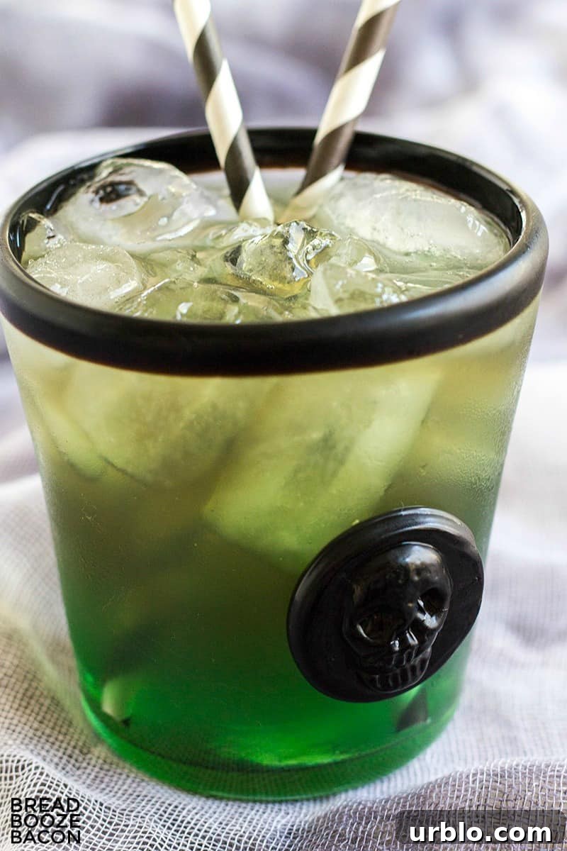 Scare up some fun on Halloween with this frightfully fruity Beetlejuice Cocktail!