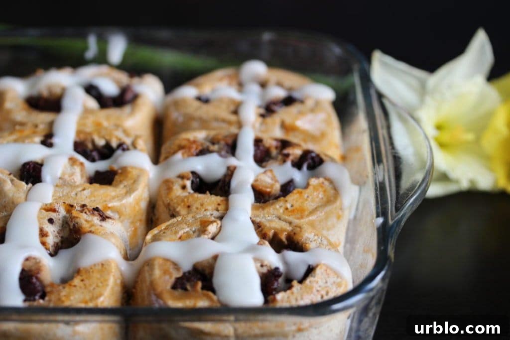 Hot Cross Bun Chocolate Rolls - a delicious healthy Easter treat
