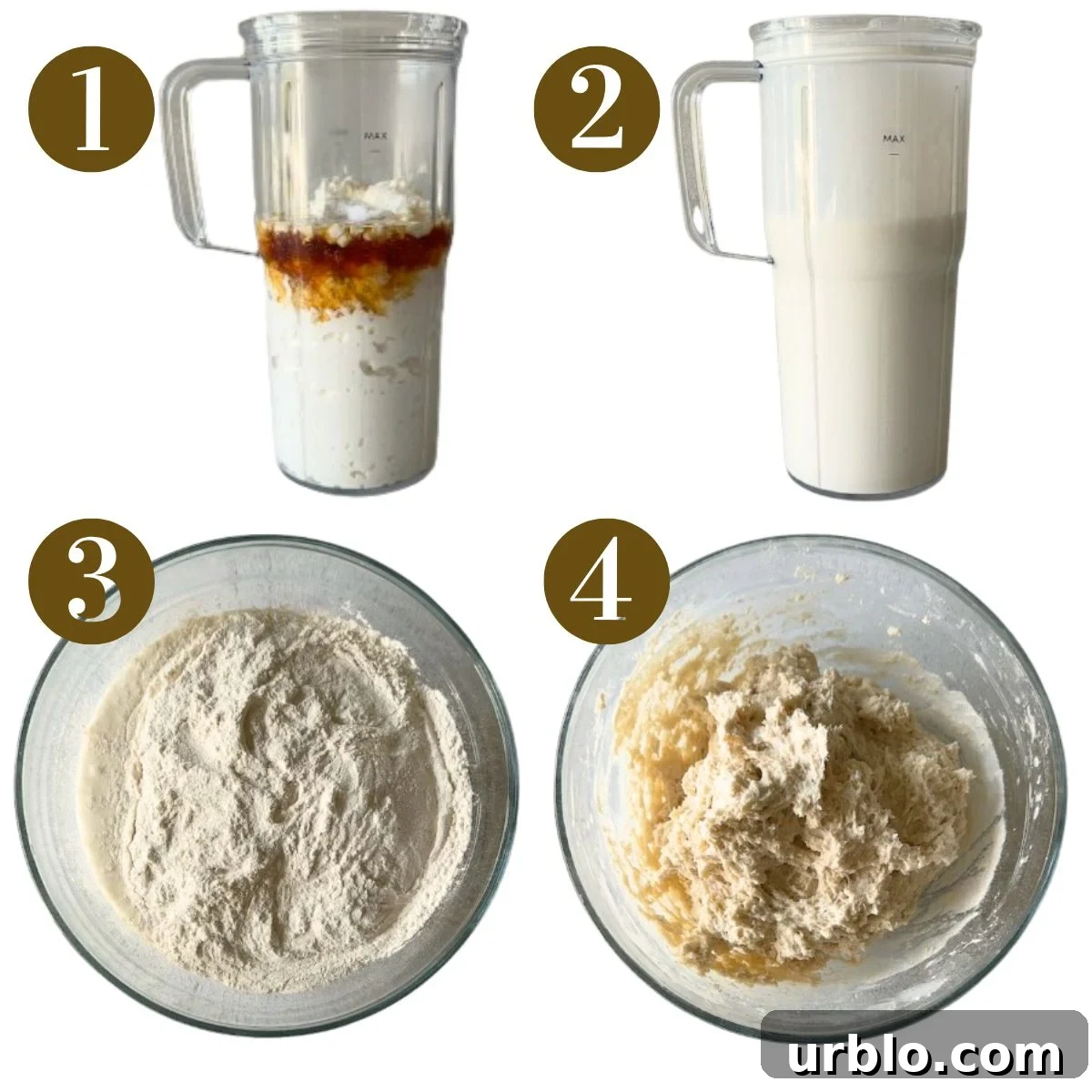 Steps to make cottage cheese rolls.