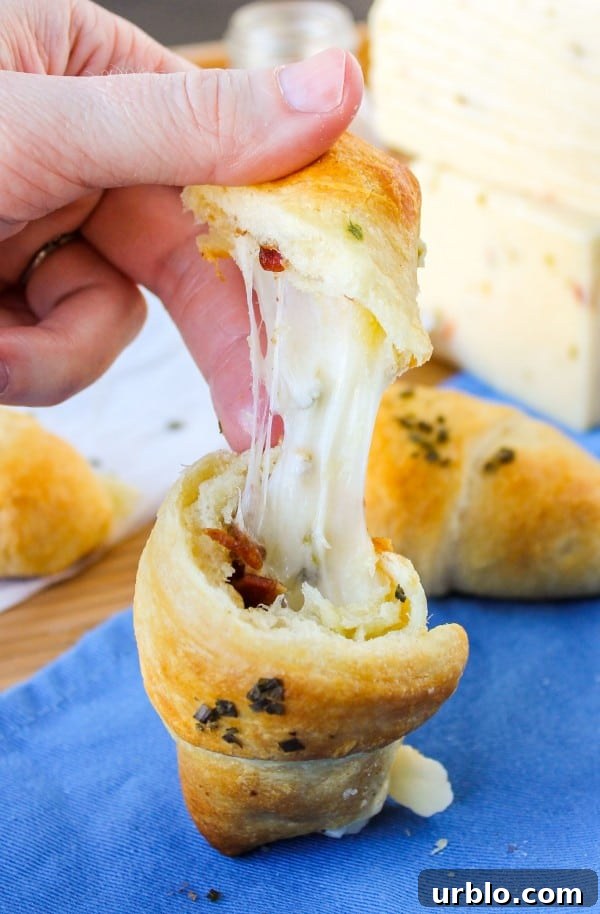 Bacon & Pepper-Jack Stuffed Crescent Rolls