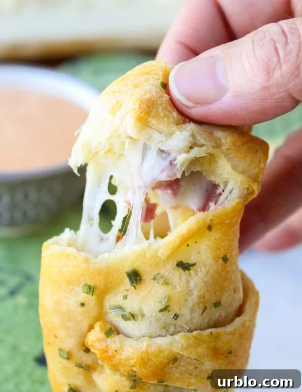 Reuben-Stuffed Crescent Rolls from The Food Charlatan