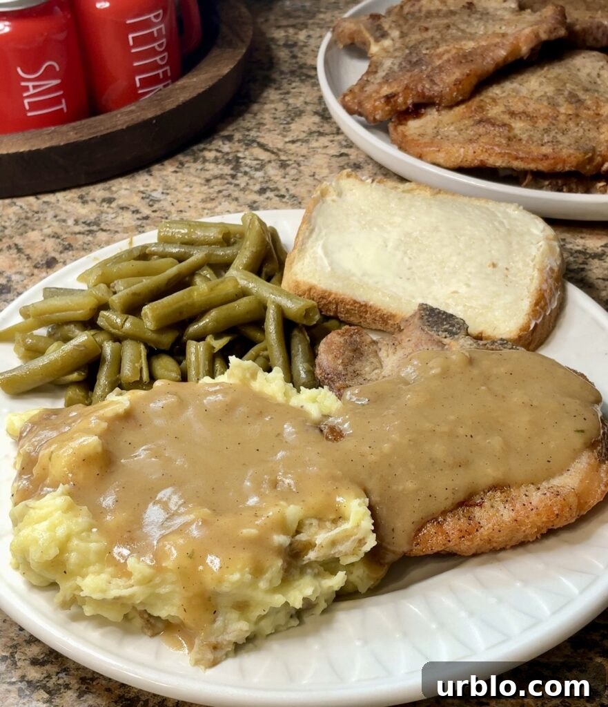 Crispy Fried Pork Chops with Homemade Pan Gravy 18 Fried Pork Chops with Homemade Pan Gravy