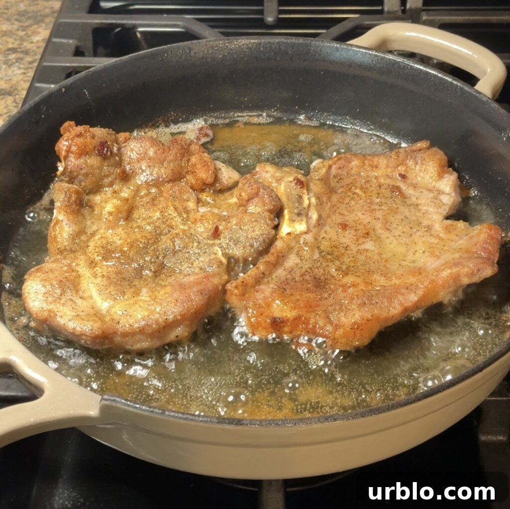 Crispy Fried Pork Chops with Homemade Pan Gravy 10 fried pork chops