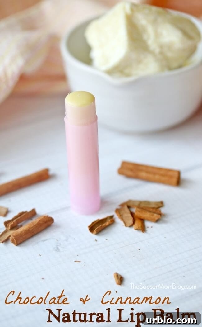 How to make your own moisturizing homemade natural lip balm. We love this DIY soothing lip chap because it's moisturizing, made with products that you can actually pronounce (and know what they are), and it smells and tastes amazing!