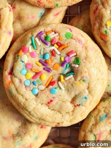 soft and chewy sprinkle sugar cookies