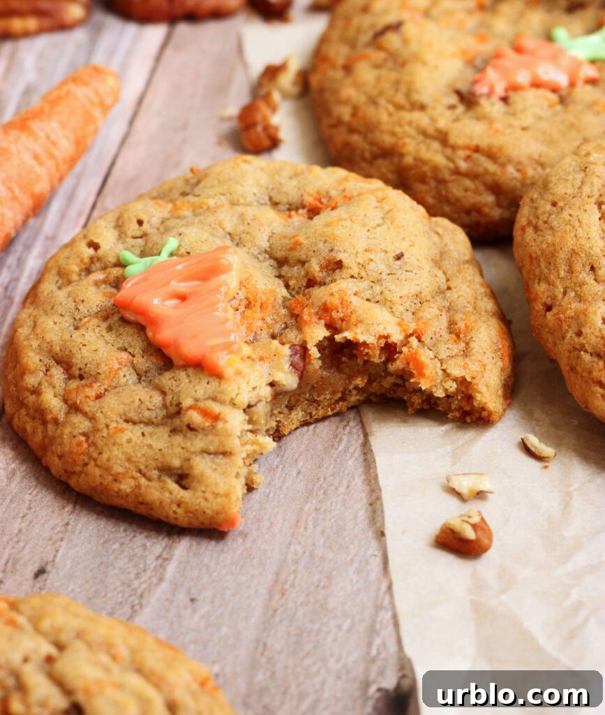 Chewy Brown-Butter Carrot Cake Cookies with Cream Cheese Frosting 8 brown butter carrot cake cookies