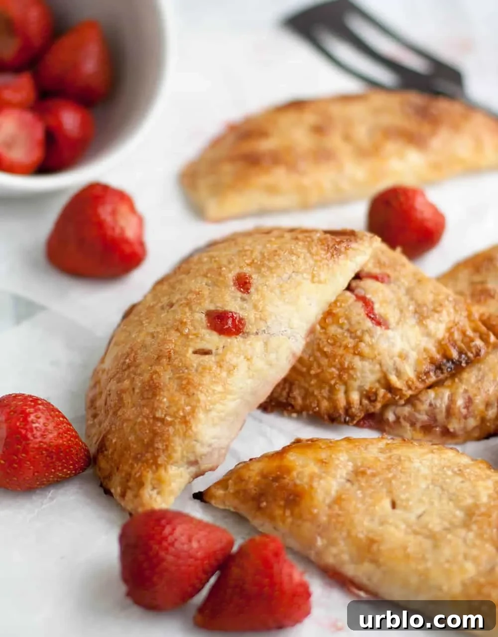 Pile of Strawberry Rhubarb Hand Pies 