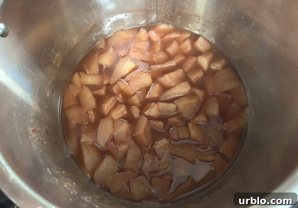 cooked pears in the Instant Pot for making pear butter