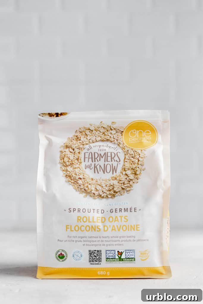 a bag of one degree organics rolled oats