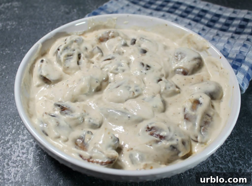Keto Creamy Dijon Mushrooms1