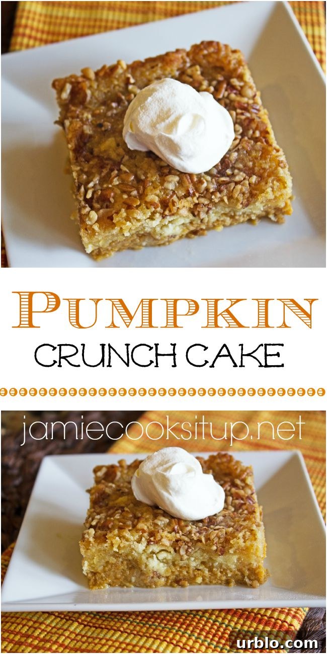 Pumpkin Crunch Cake Jamie Cooks It Up!