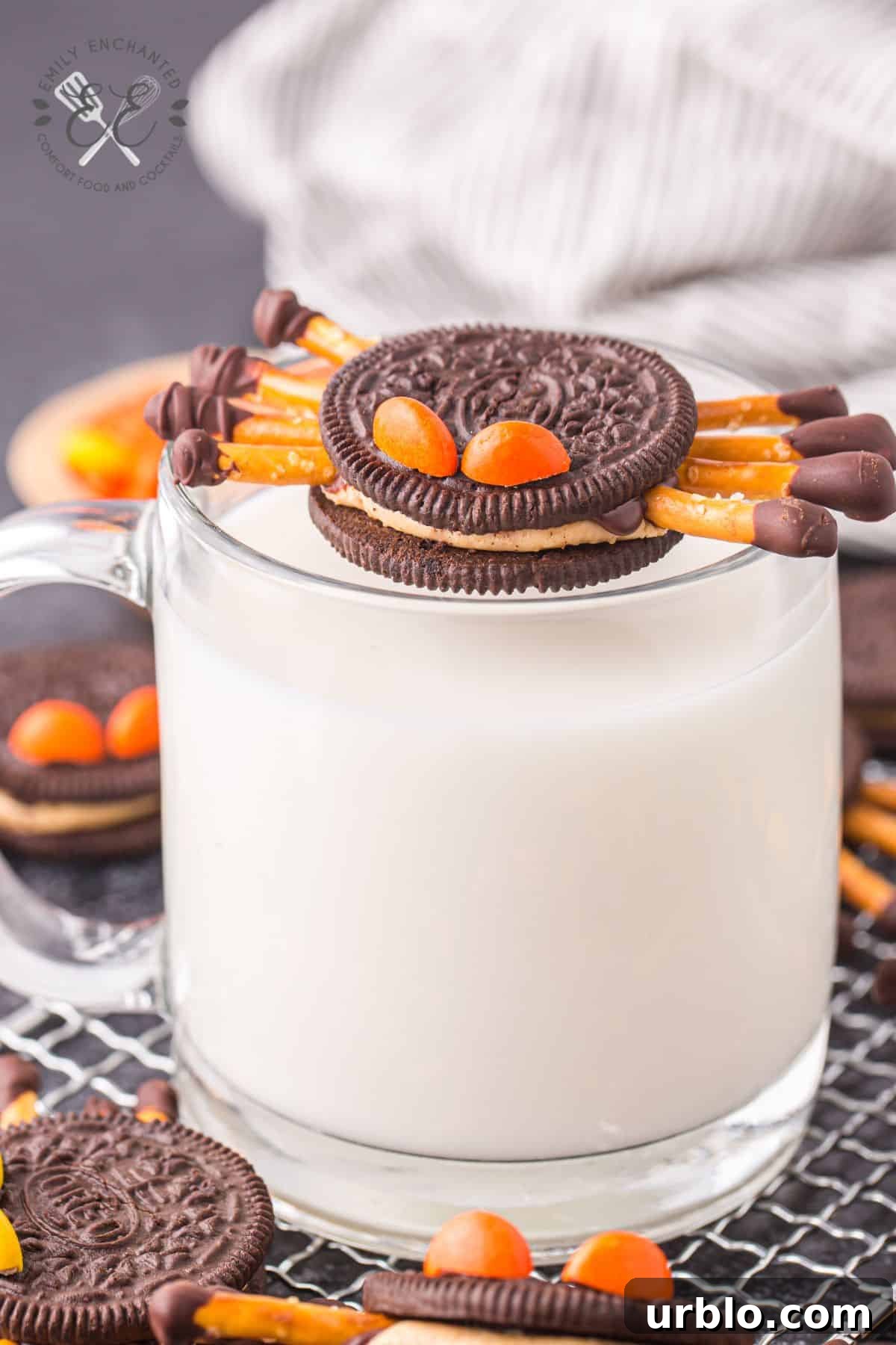 Oreo Spiders and Milk