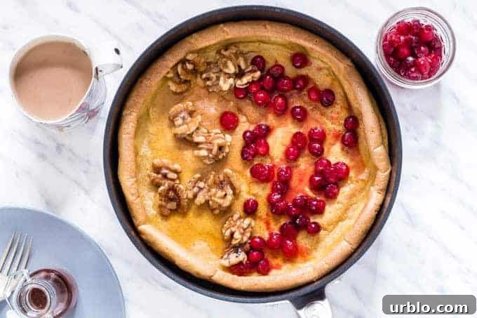 Baked Sweet Potato Pancake With An Orange Cranberry Compote | Recipes From A Pantry