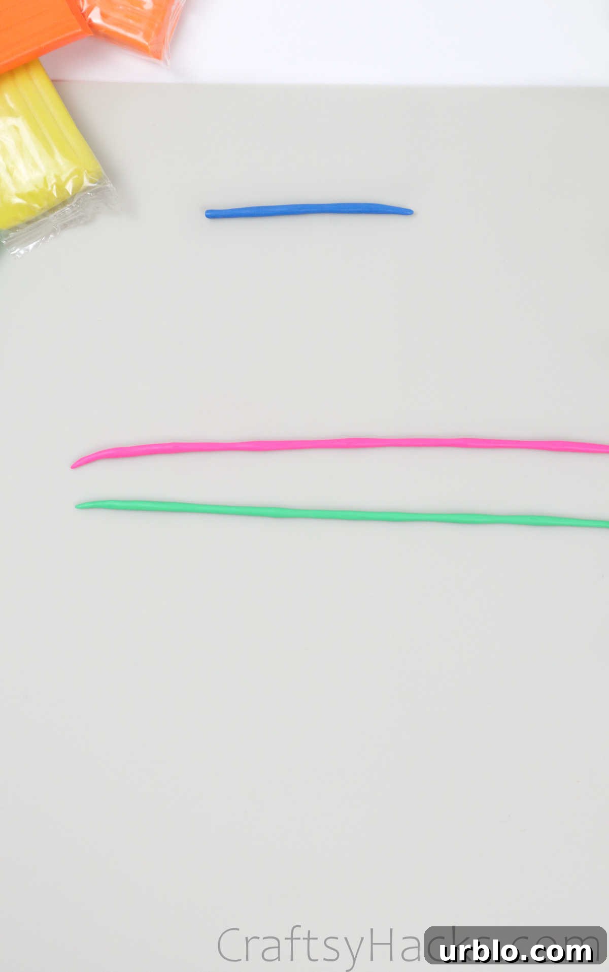 pink and green clay