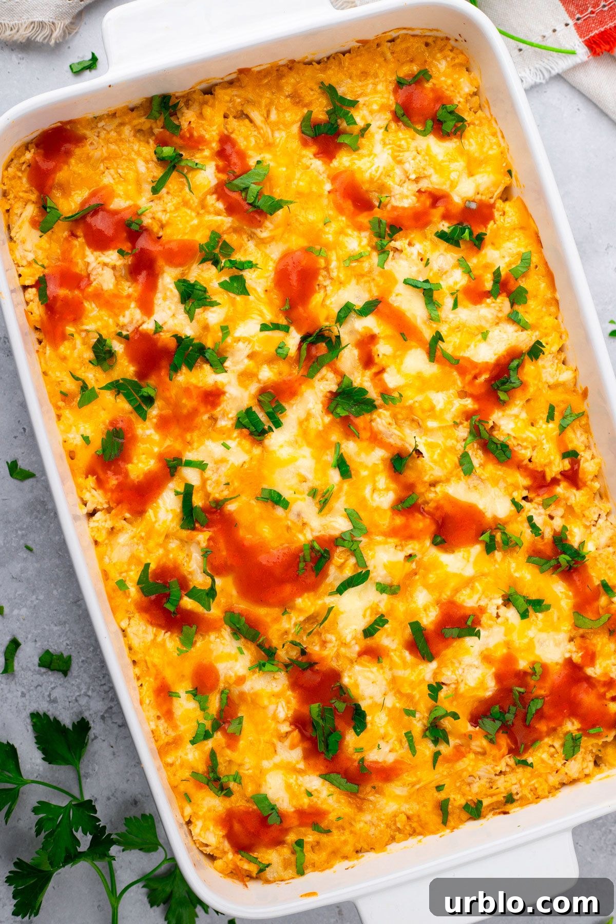 21 Spring High-Protein Low-Carb Dinners Under 450 Calories 14 Buffalo Chicken Cauliflower Casserole