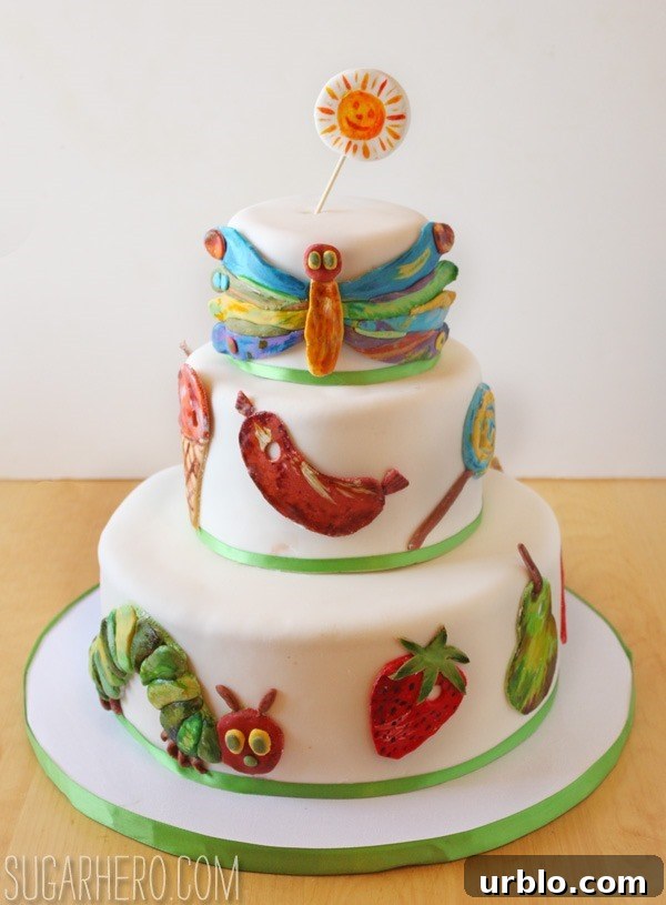 Very Hungry Caterpillar Cake | SugarHero.com Very Hungry Caterpillar Cake | SugarHero.com